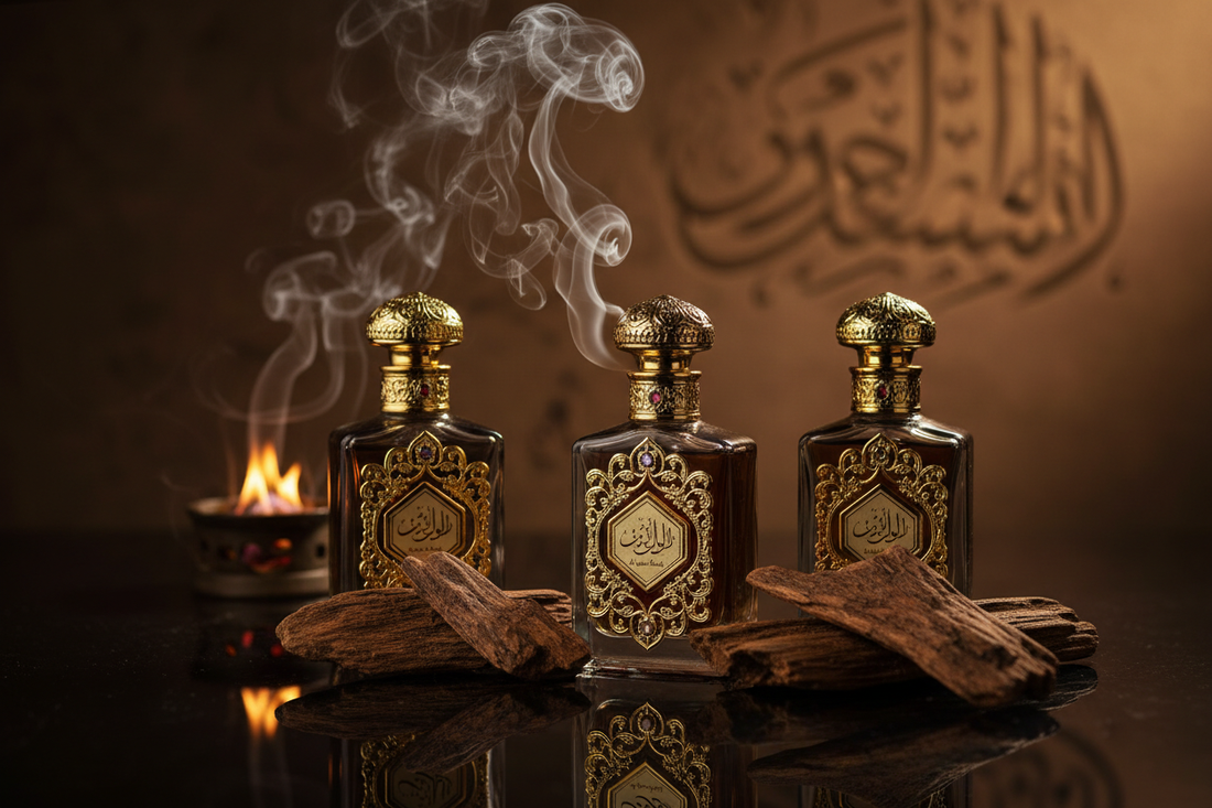 Ajmal Oud Perfumes: Complete Guide to Oud Mubakhar & Oud Al Mouttar Ajrak - AL-KHALID PERFUMES