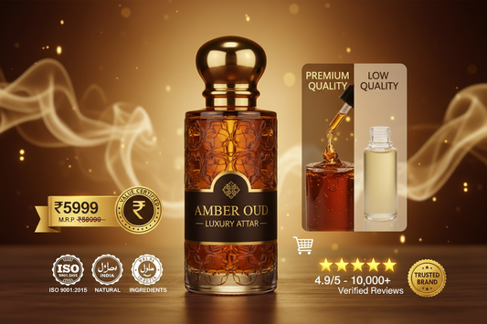 Best Amber Oud Attar in India 2026: Where to Buy & Price Guide - AL-KHALID PERFUMES