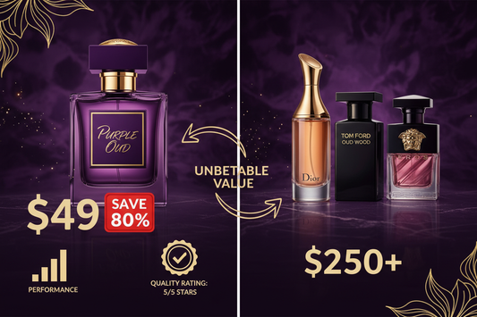 Purple Oud vs Dior, Tom Ford & Versace: Designer Fragrance Comparison - AL-KHALID PERFUMES
