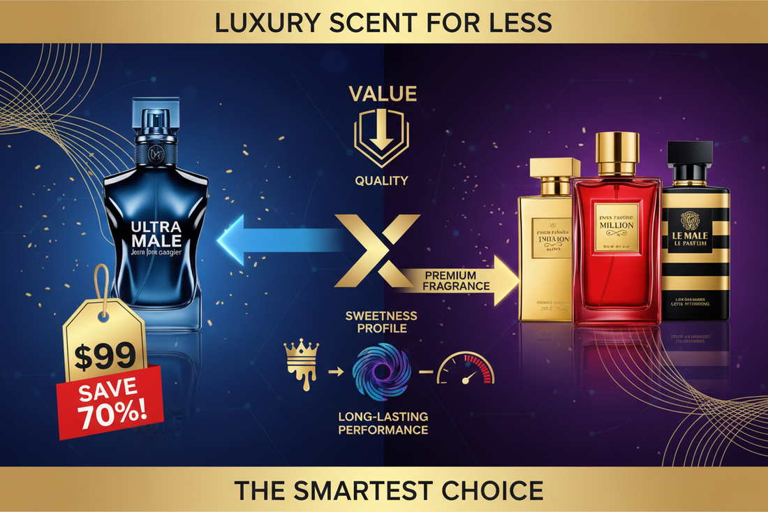 Ultra Male vs JPG, Paco Rabanne & Versace: Designer Comparison - AL-KHALID PERFUMES