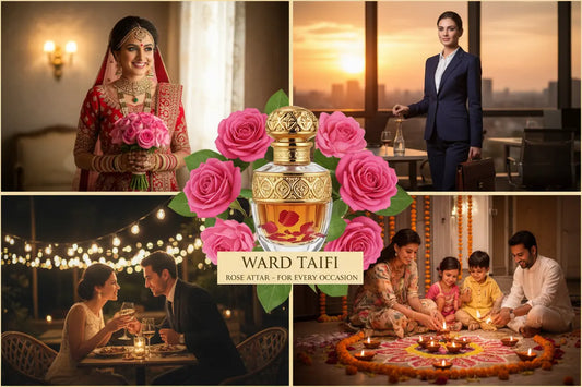 Top 5 Occasions to Wear Ward Taifi Rose Attar in India (2025 Guide) - AL-KHALID PERFUMES