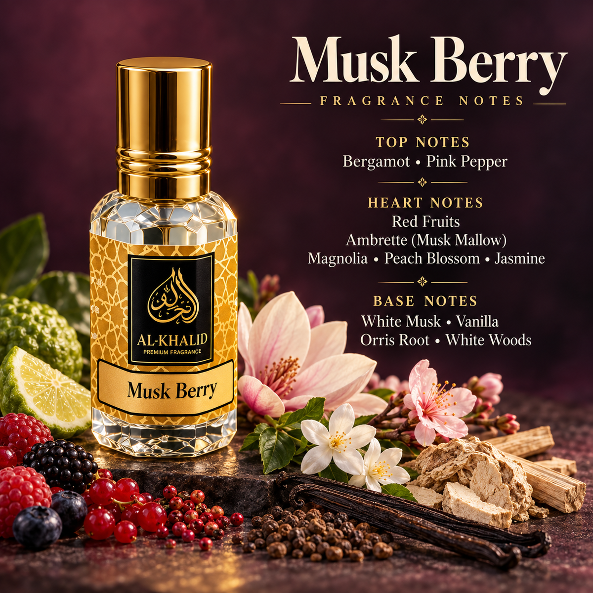Musk Berry Inspired Attar | Long-Lasting Perfume Oil