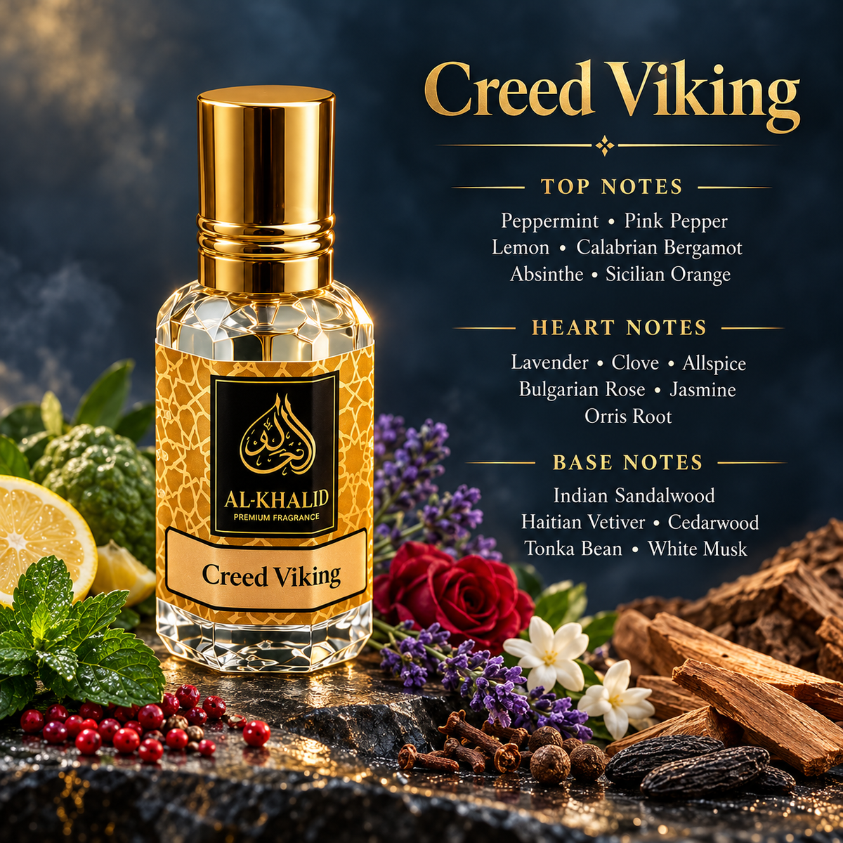 Creed Viking Inspired Attar for Men | Long-Lasting Perfume Oil