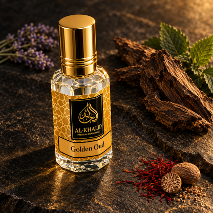 Golden Oud Attar | Saffron & Oud Perfume Oil for Men & Women