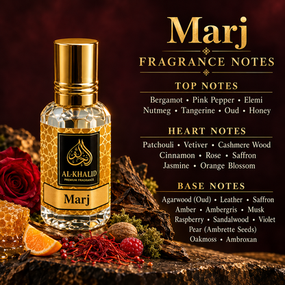 Ahmed Al Maghribi Marj Inspired Attar | Long-Lasting Perfume Oil